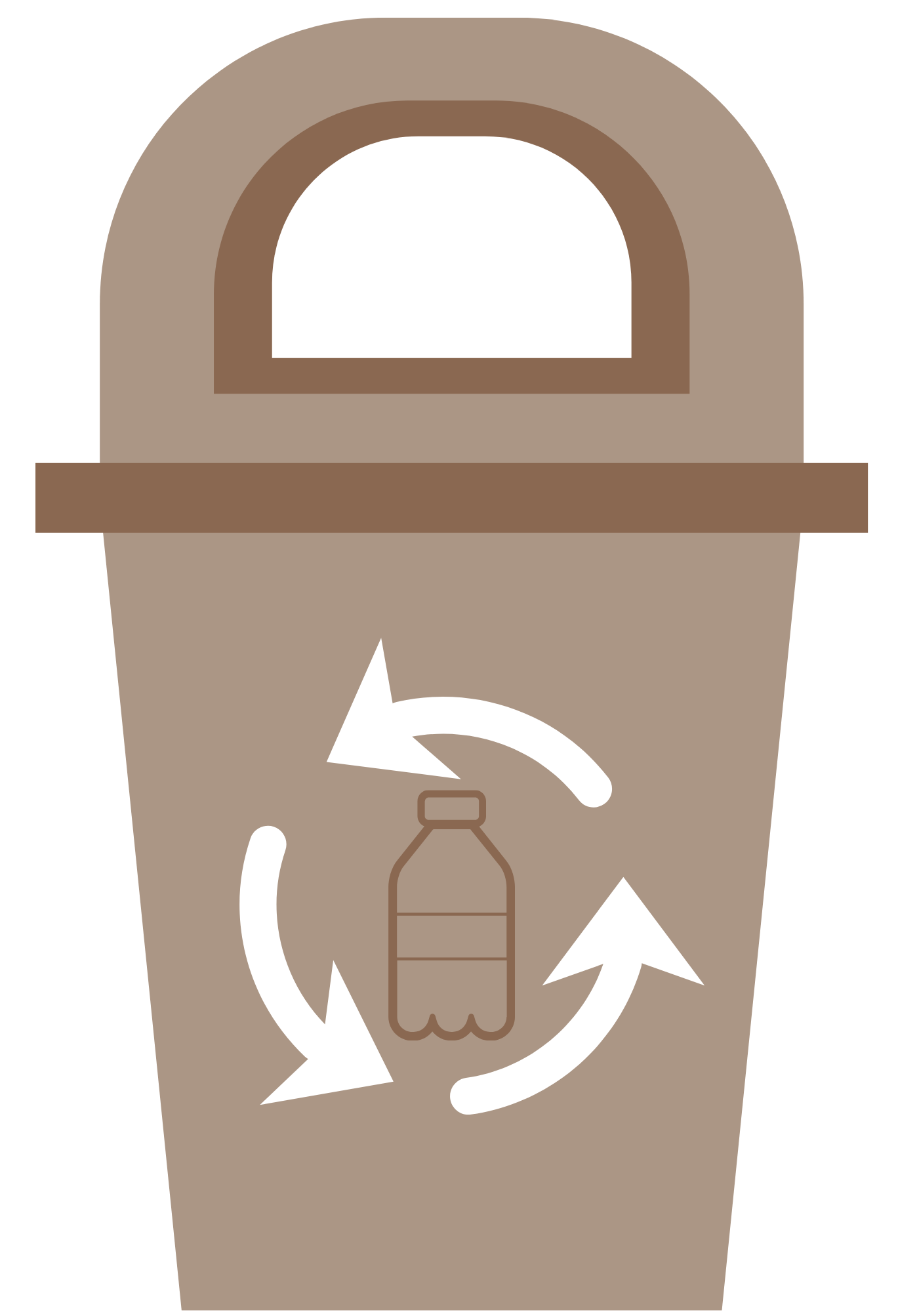 Plastics recycling bin photo